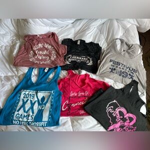 BUNDLE: Assorted CrossFit Tanks from various gyms and competitions.